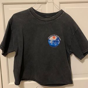 Brandy Melville Graphic Cropped Tee